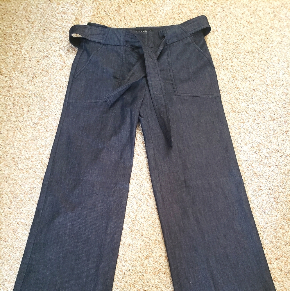 NY & Company wide leg denim dress pants